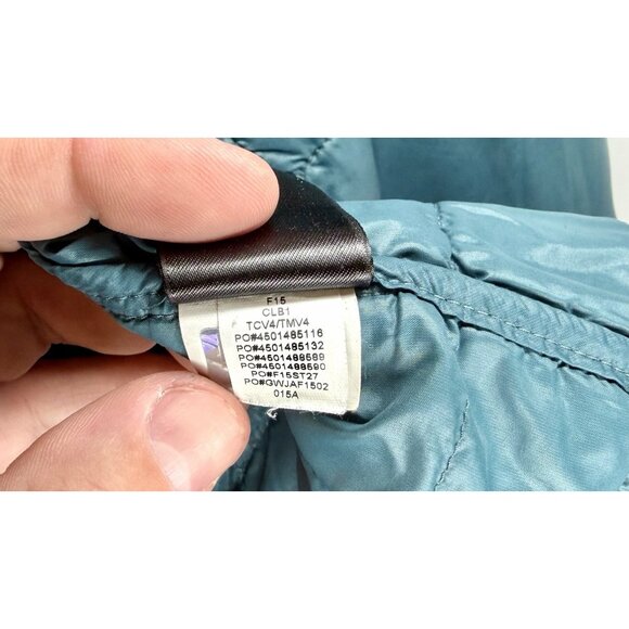 Men’s The North Face Thermoball Full Zip Long Sleeve Quilted Puff Green Jacket S - Picture 10 of 15